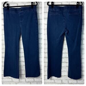 Betabrand Jeans Blue Yoga Denim Straight Leg 2 Pocket Indigo Dark Wash Stretch L
